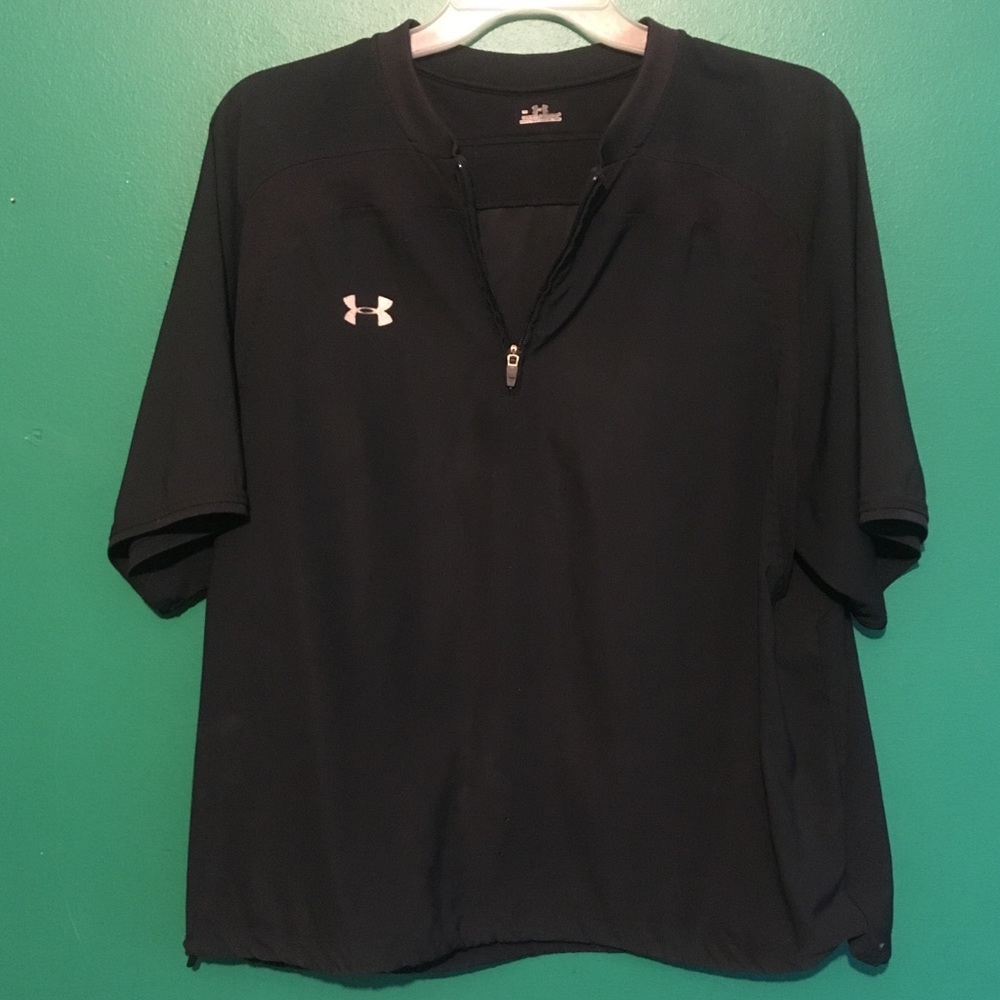 Under Armour Baseball Pullover 1/4 zip black Large